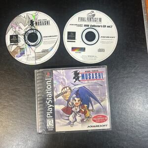 Brave Fencer Musashi (Sony PlayStation 1, 1998) PS1 Black Label No Manual + Disc